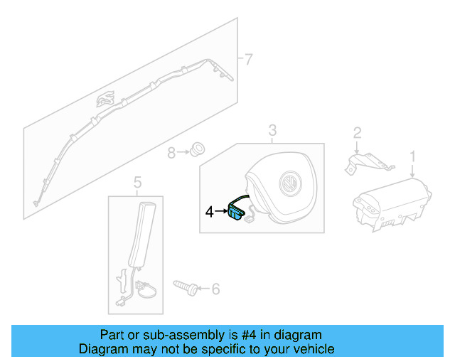 Air Bag Harness 7P6-971-584-B