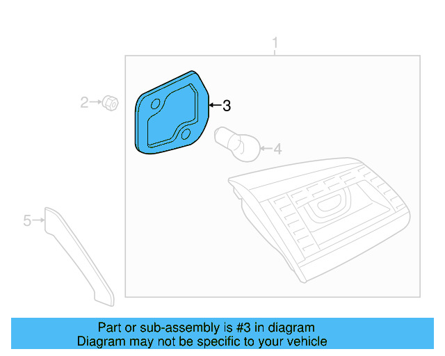 Tail Lamp Assembly Gasket 7P6-998-191 - View 8