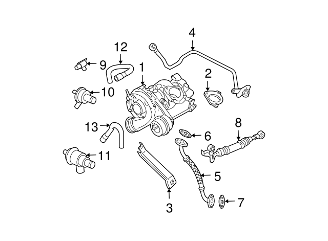 Turbocharger Wastegate Actuator 06A-145-710-P