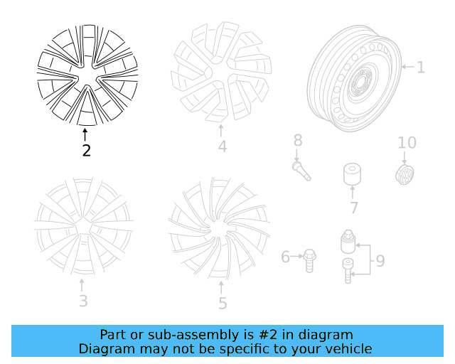 Wheel Disc 5QF-601-027-P-03C - View 9