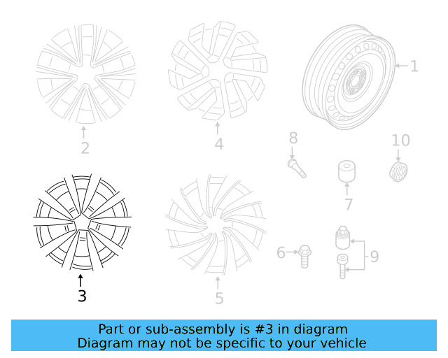 Wheel Disc 5QF-601-027-P-03C - View 4