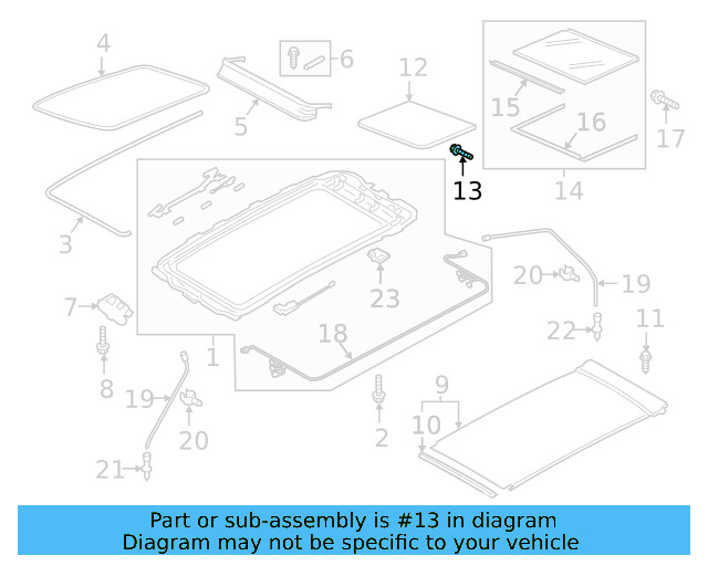 Front Glass Bolt 7P0-898-955 - View 12