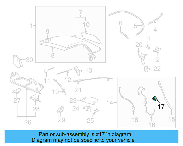 Cable & Guide Bushing 1Y0-871-180 - View 4