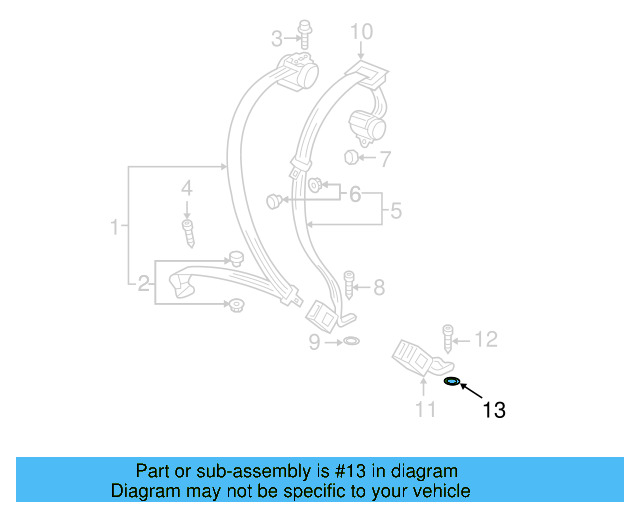 Center Seat Belt Seal 803-019-813