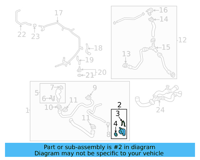 Upper Coupling 3QF-122-291 - View 3