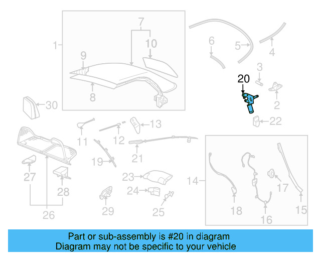 Boot Cover Clip 1Y0-871-425-A - View 7