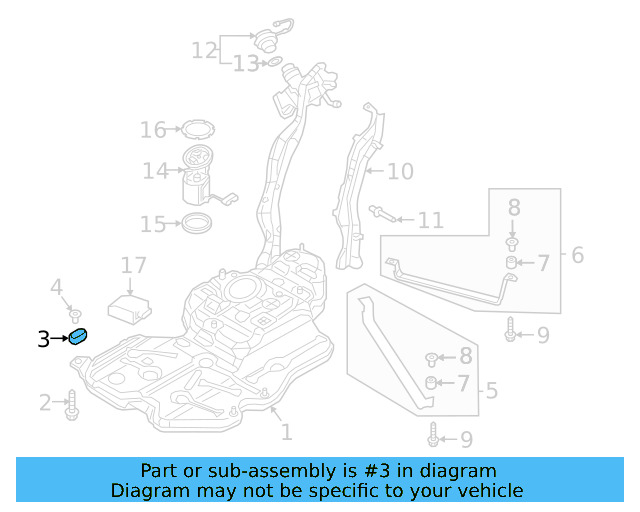 Tank Strap Isolator 3QF-201-840 - View 10