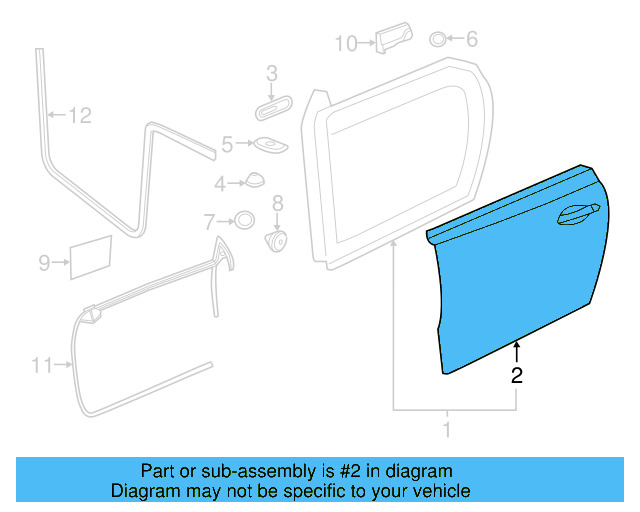 Outer Panel 5C5-831-112-A - View 3