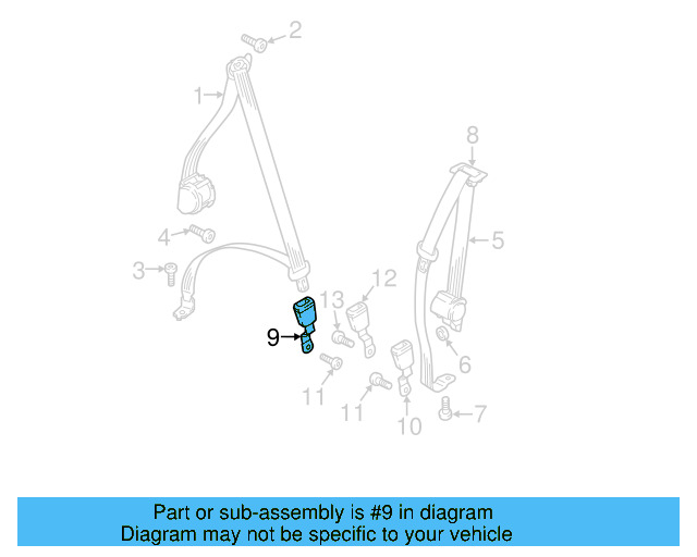 Outer Buckle 3CN-857-739-MNB