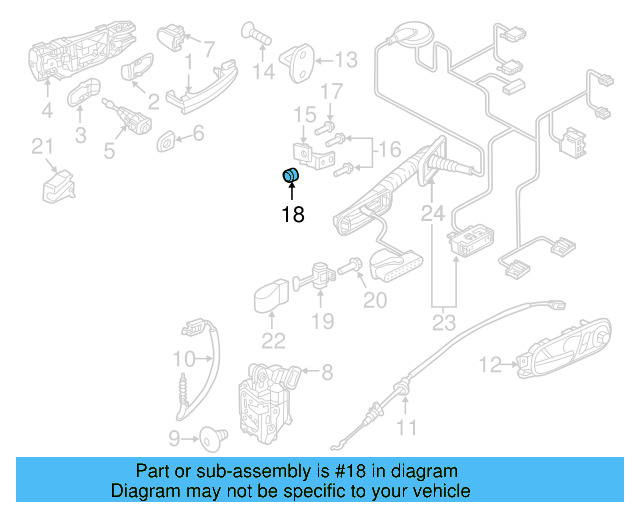 Upper Hinge Dust Cap 8T0-837-947 - View 4