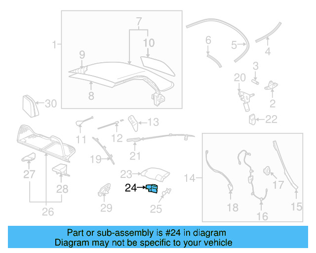Boot Cover Bracket 1Y0-871-133-01C - View 4