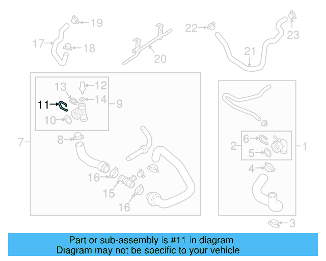 Upper Coupling Retainer Spring 1J0-121-142 - View 30