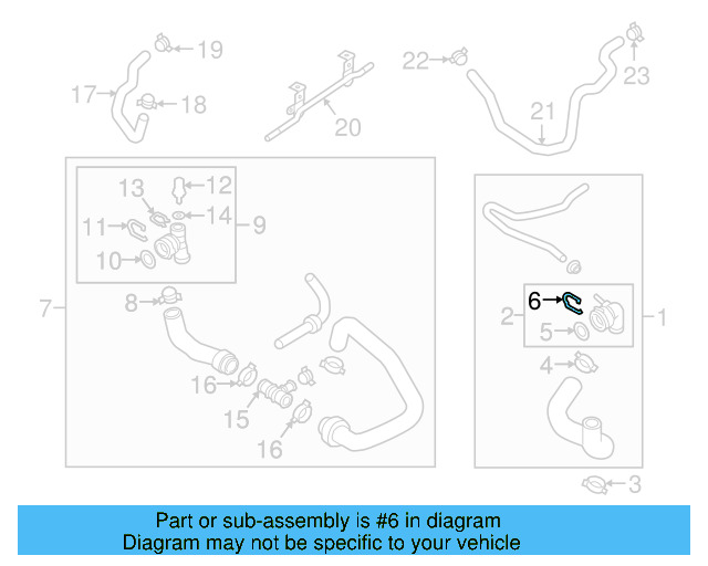 Upper Coupling Retainer Spring 1J0-121-142 - View 172