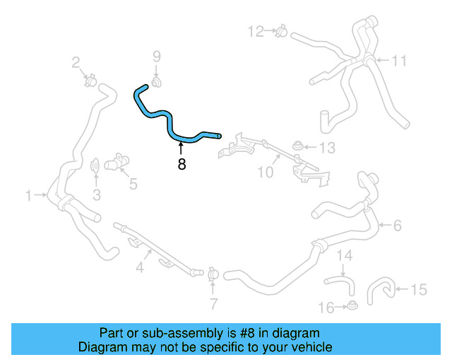 Overflow Hose 3QF-121-447-A
