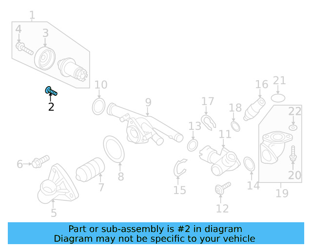 Water Pump Bolt N-105-268-02 - View 5