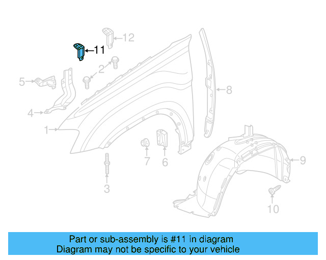 Center Bracket 3CN-809-536 - View 5