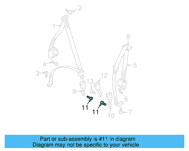 Buckle End Mount Bolt N-989-236-02 - View 36