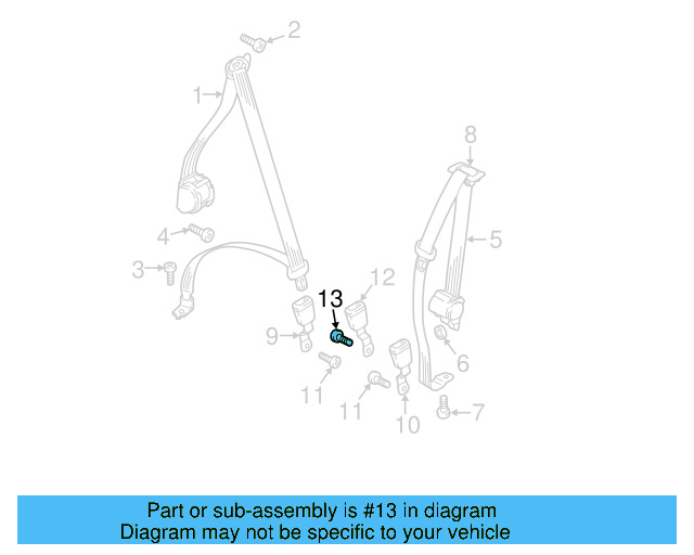 Buckle End Mount Bolt N-989-236-02 - View 39