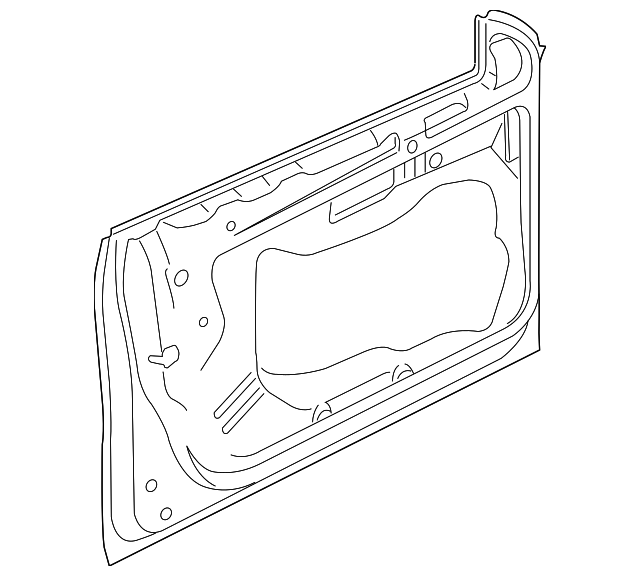 Door Shell 3C8-831-055-H - View 3