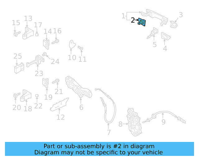 Handle, Outside Packing 5G0-837-209-B-9B9 - View 11