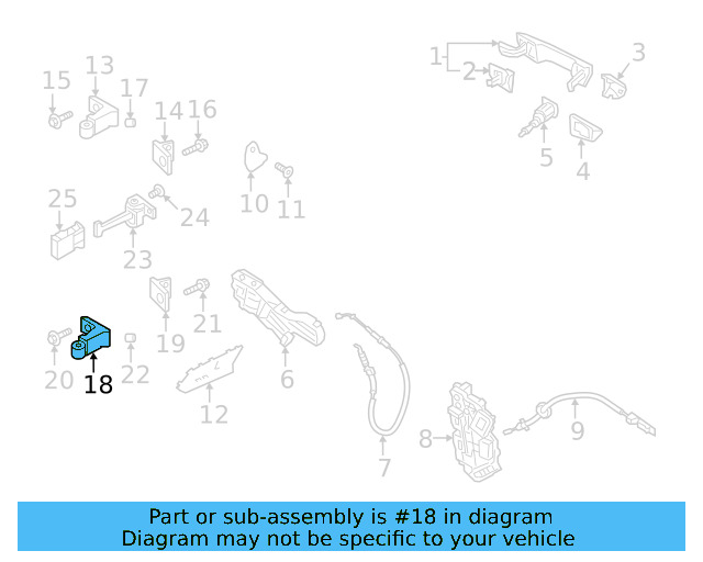Upper Hinge 8X0-831-404-E - View 21
