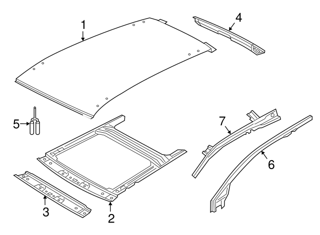 Header Panel 5G9-817-123-B