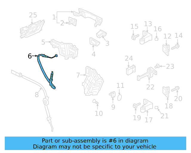 Lock Cable 3G8-839-085-A - View 2