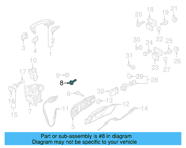 Handle Base Bolt N-911-768-01 - View 4