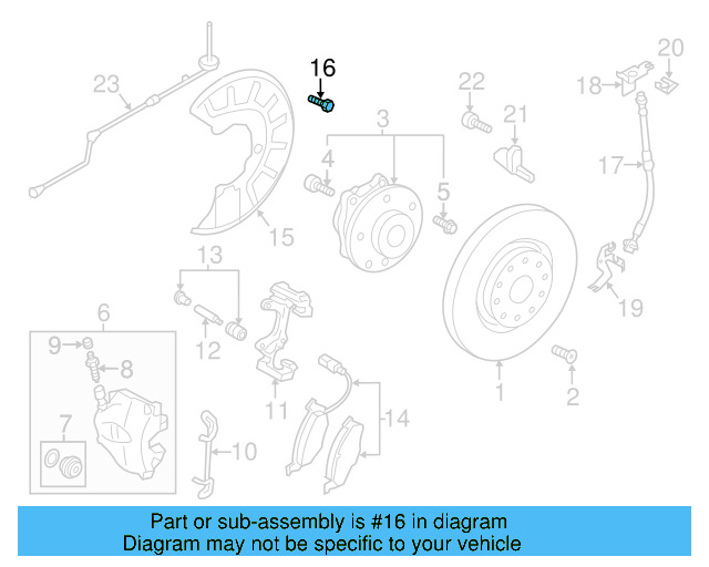 Splash Shield Bolt WHT-005-227 - View 75