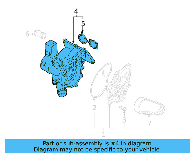 Engine Water Pump Housing 06L-121-111-P - View 12