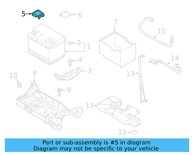 Battery Terminal Cover 5Q0-971-813-A - View 6
