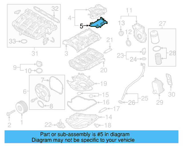 Separator Gasket 06K-103-484-F - View 5