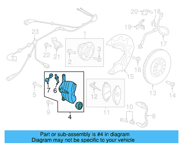 Disc Brake Caliper 8V0-615-124-D - View 7