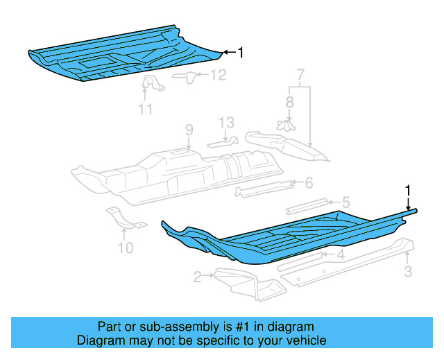 Floor 1H0-803-206-A - View 3