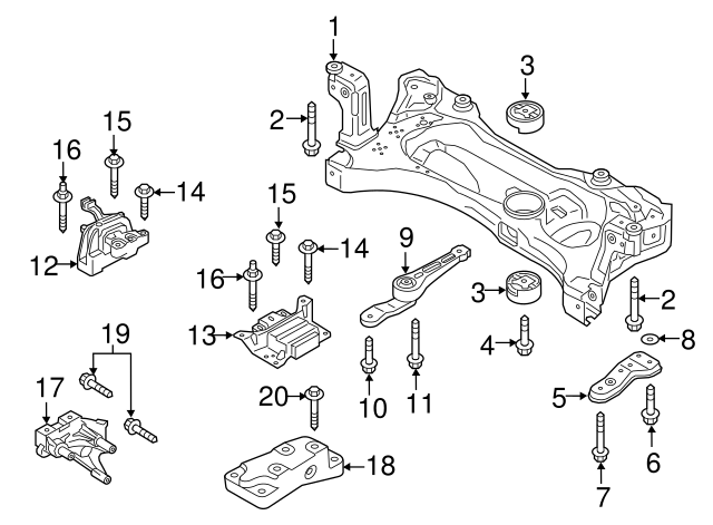 Support Bracket 06K-199-207-A - View 41