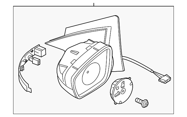 Mirror Assembly 561-857-508-S-9B9
