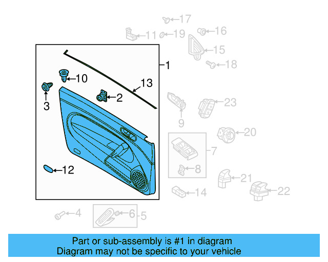 Door Trim Panel 5C1-867-012-BT-OTF - View 4