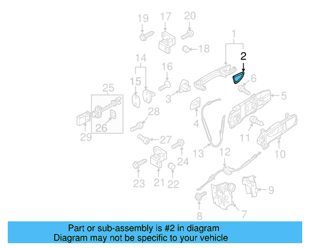 Handle, Outside Packing 1K8-837-087-B - View 29