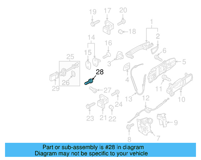 Door Check Bolt WHT-002-109 - View 91