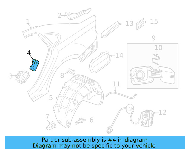 Fender Liner Retainer Nut N-908-338-01 - View 39