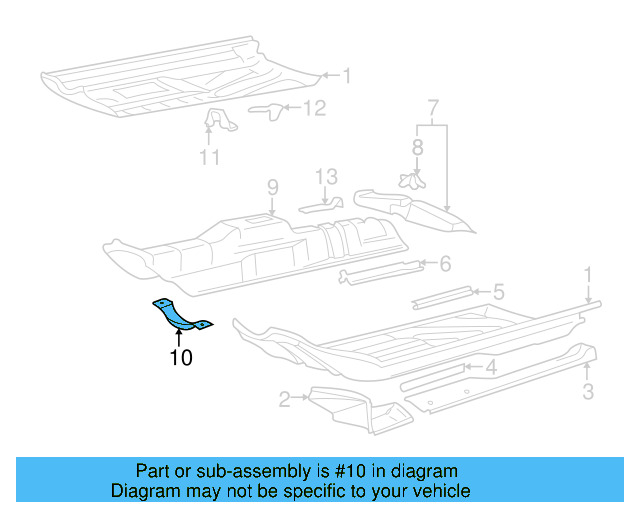 Trans Tunnel Reinforcement 1H0-804-421-A - View 5