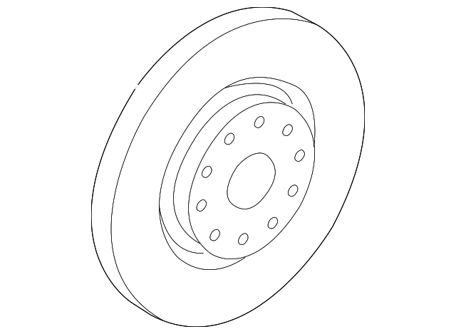 Disc Brake Rotor Front 5C0-615-301-E - View 9