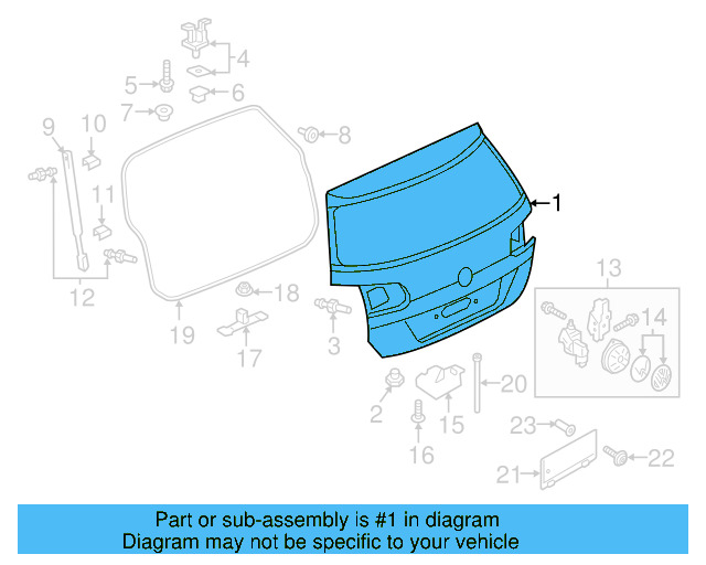 Lift Gate 5G9-827-025-E - View 3