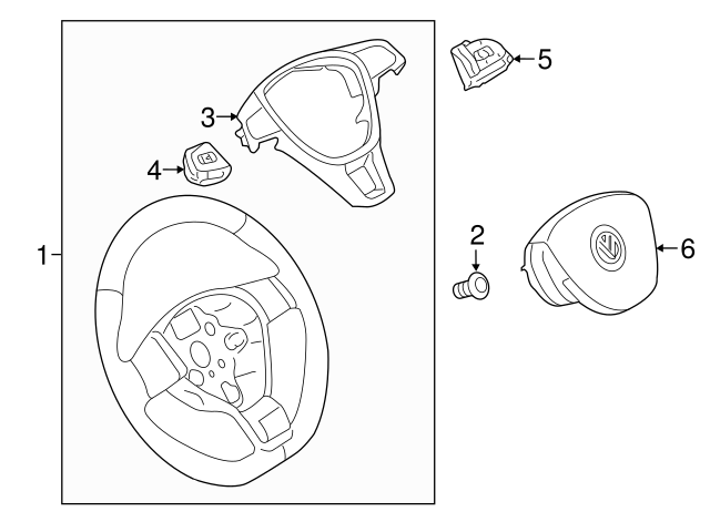 Shift Paddle 5G0-951-527-A-WHS