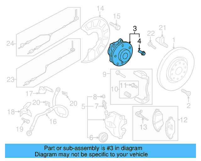 Hub Assembly 5Q0-407-621-F - View 5