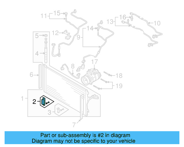 Condenser Bracket 7L0-498-871 - View 10