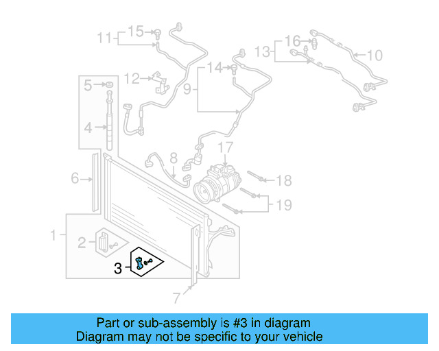 Condenser Bracket 7L0-498-849 - View 11