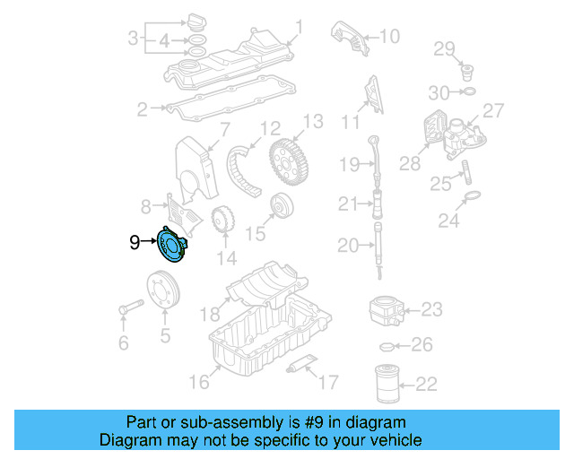 Engine Timing Cover 06A-109-175-B