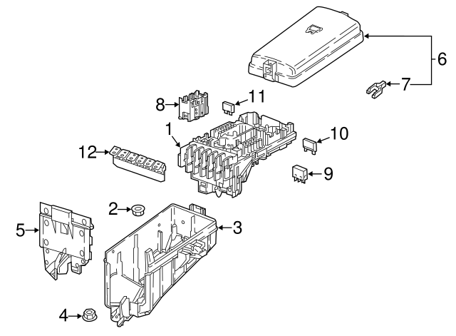 Mount Bracket Nut N-015-082-10 - View 125