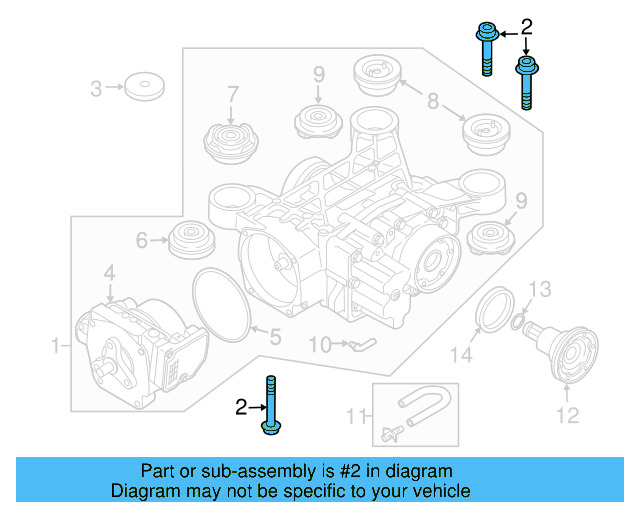 Differential Mount Bolt N-107-202-01 - View 8